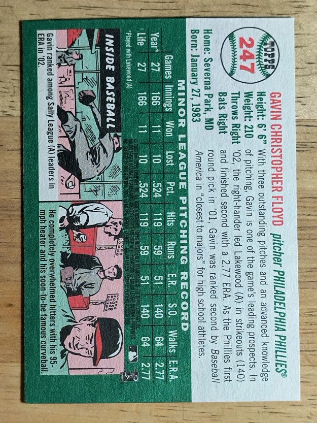 2003 Topps Heritage #247 Gavin Floyd