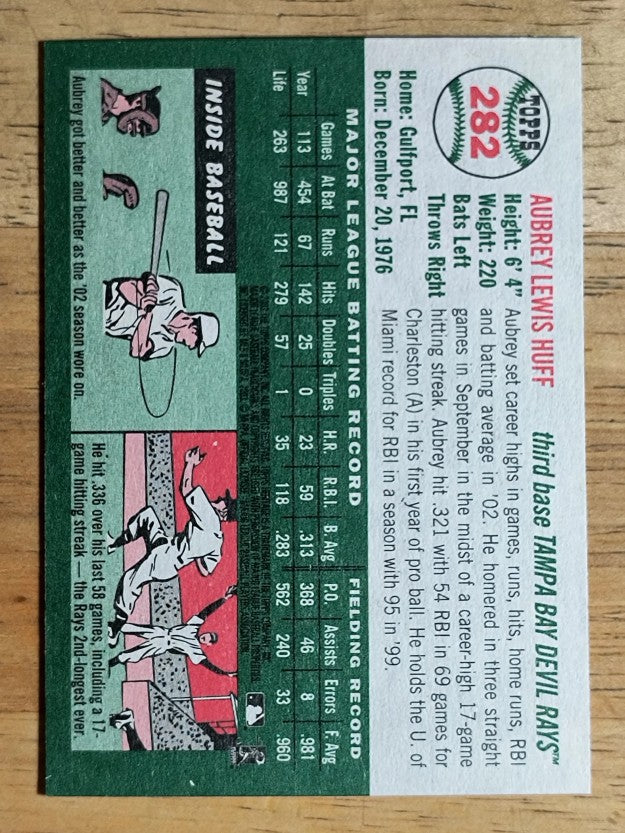 2003 Topps Heritage #282 Aubrey Huff