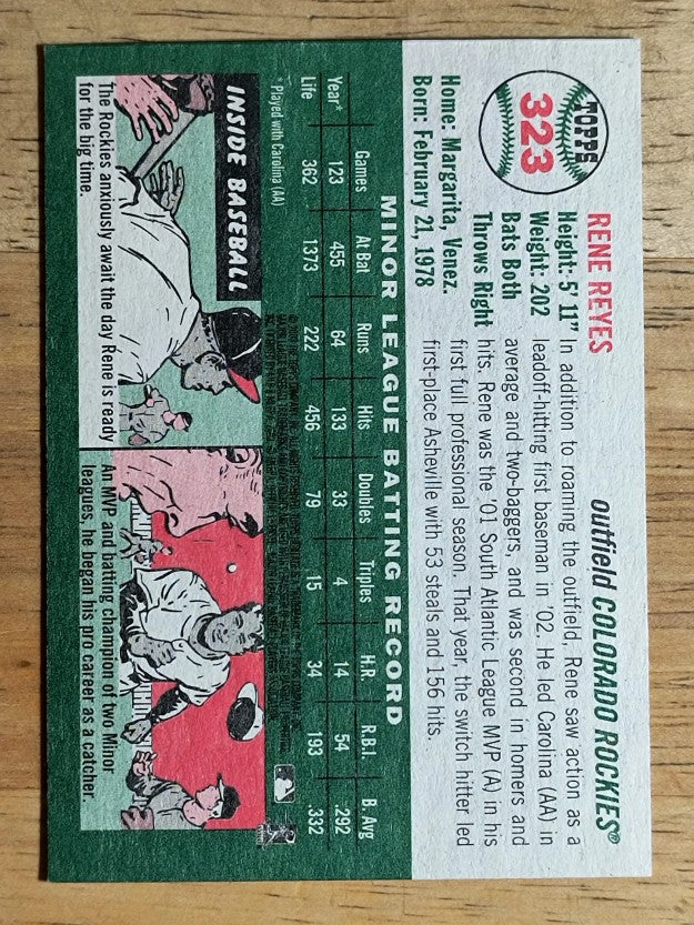 2003 Topps Heritage #323 Rene Reyes