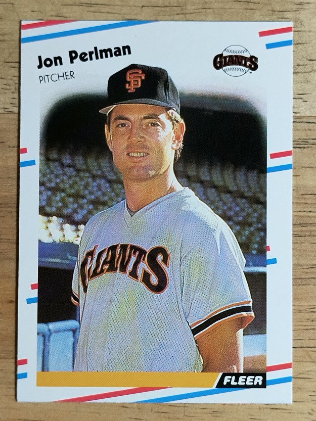 1988 Fleer #93 Jon Perlman RC