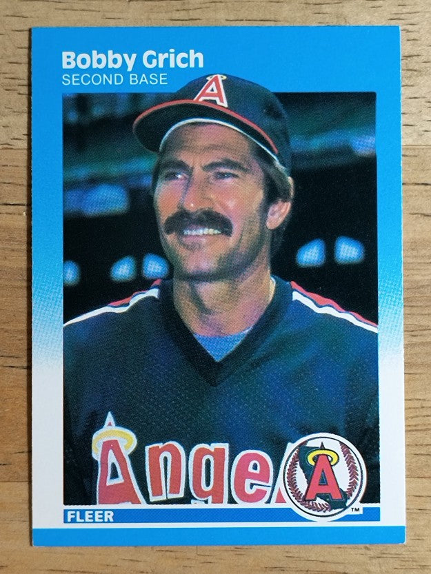 1987 Fleer #81 Bob Grich