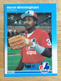 1987 Fleer Update #U130 Herm Winningham