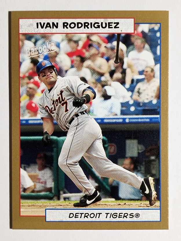 2005 Bazooka Gold Chunks #40 Ivan Rodriguez