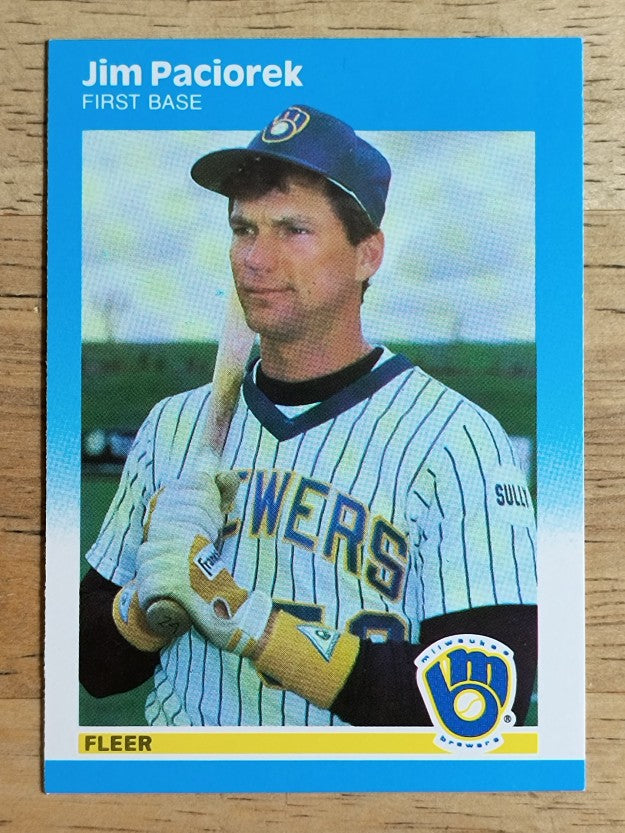 1987 Fleer Update #U95 Jim Paciorek