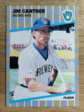 1989 Fleer #186 Jim Gantner