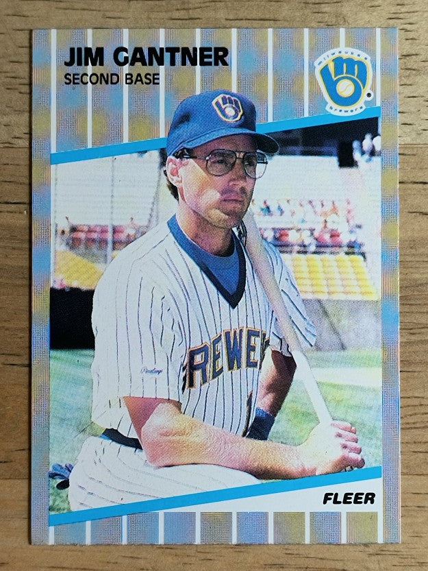 1989 Fleer #186 Jim Gantner