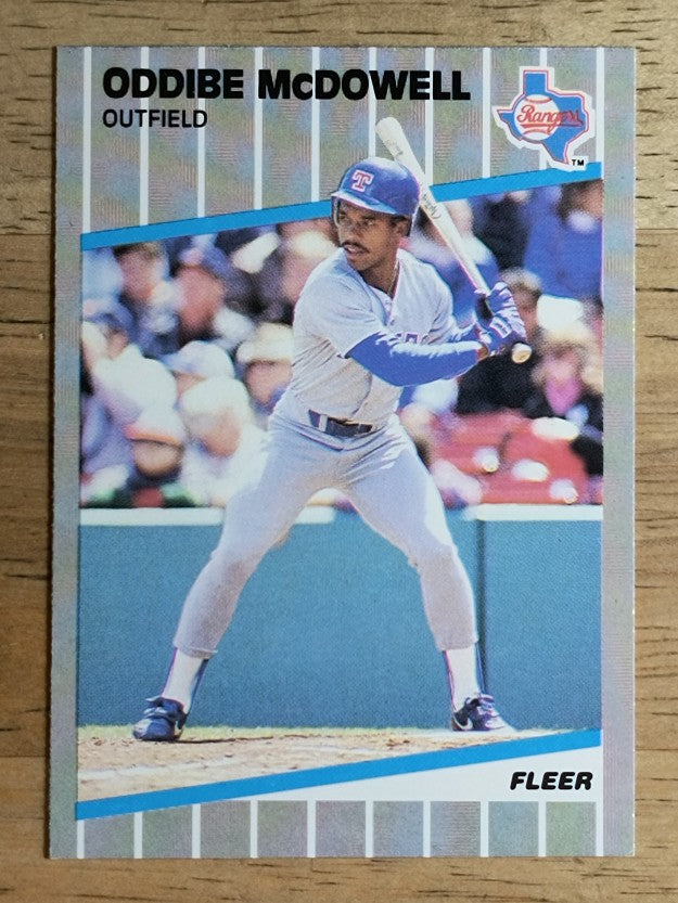 1989 Fleer #528 Oddibe McDowell