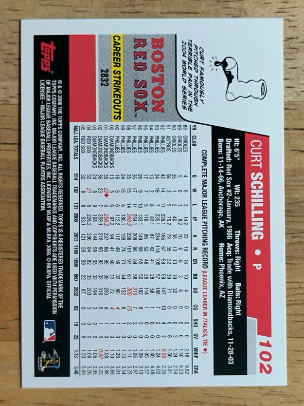 2006 Topps Opening Day #102 Curt Schilling