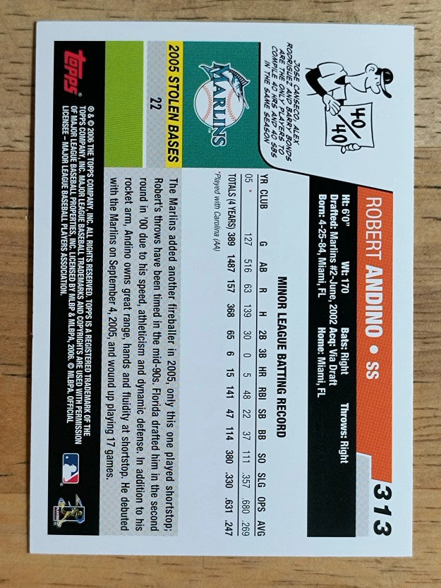 2006 Topps #313 Robert Andino RC