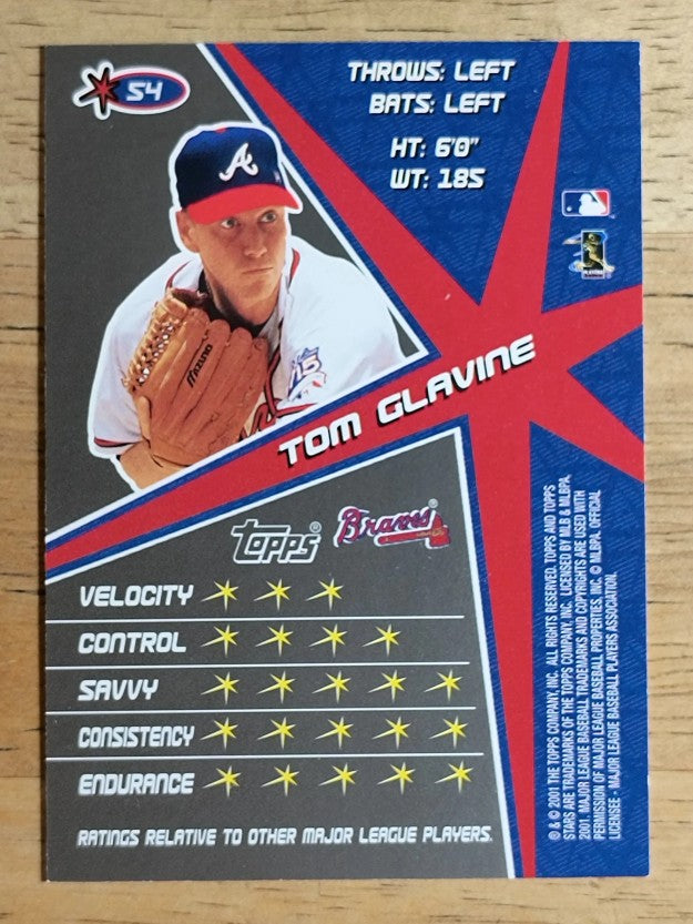2001 Topps Stars #54 Tom Glavine