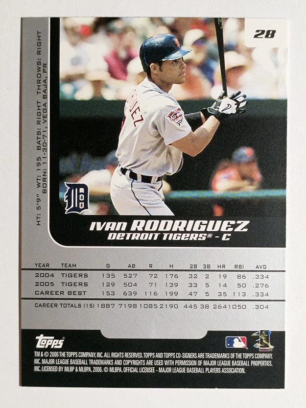 2006 Topps Co-Signers #28 Ivan Rodriguez