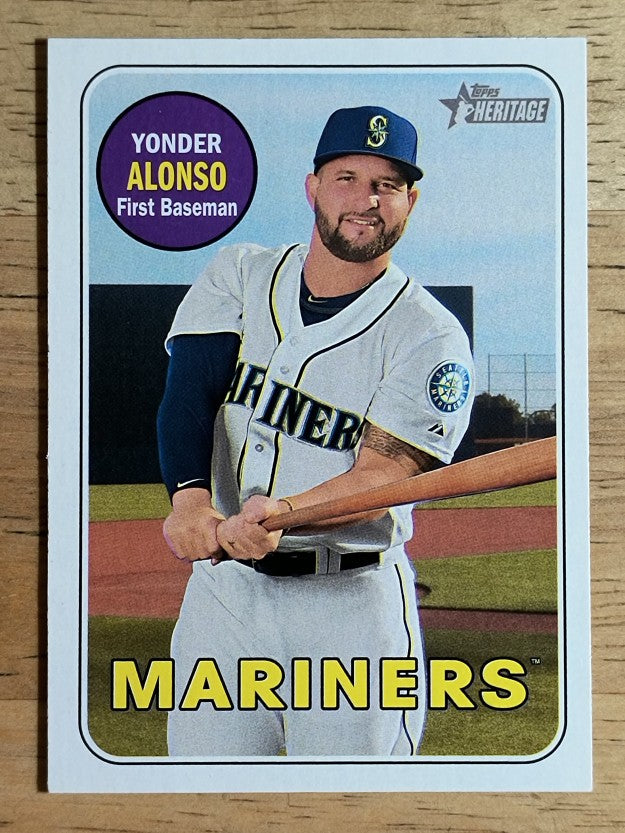 2018 Topps Heritage #82 Yonder Alonso