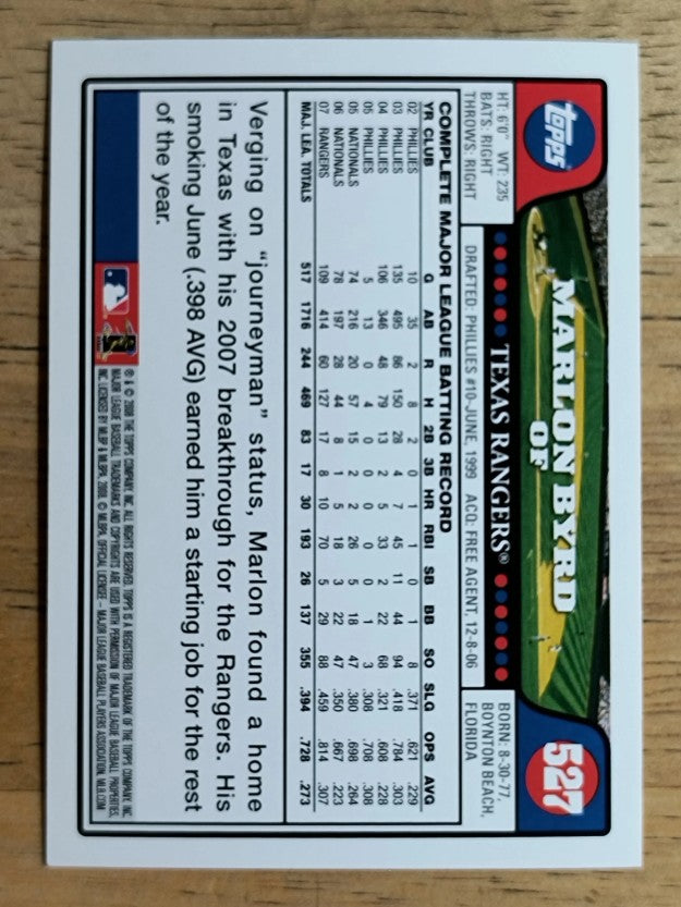 2008 Topps #527 Marlon Byrd