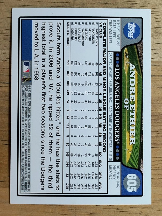 2008 Topps #605 Andre Ethier