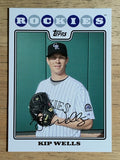 2008 Topps Update #UH145 Kip Wells