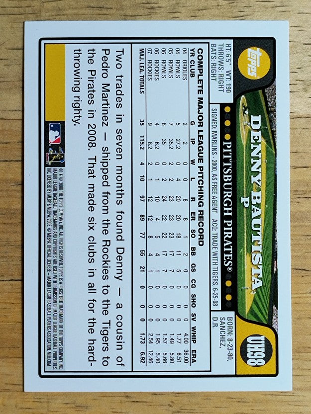 2008 Topps Update #UH98 Denny Bautista