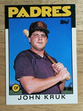 1986 Topps Traded #56T John Kruk XRC