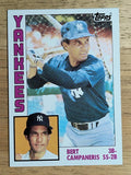 1984 Topps #139 Bert Campaneris