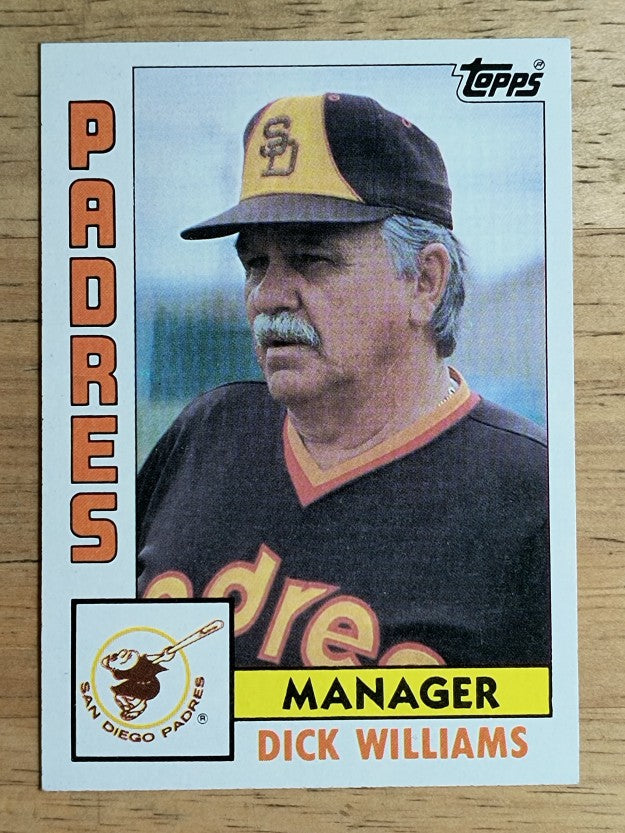 1984 Topps #742 Dick Williams MG