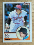 1983 Topps #380 Ron Davis