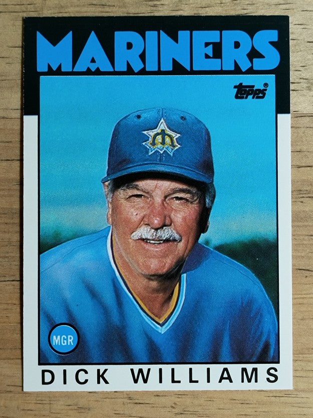 1986 Topps Traded #124T Dick Williams MG