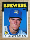 1986 Topps Traded #123T Bill Wegman XRC