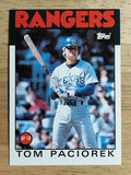 1986 Topps Traded #83T Tom Paciorek