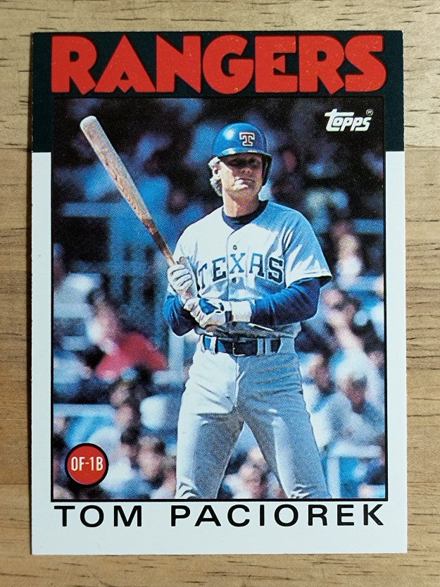 1986 Topps Traded #83T Tom Paciorek