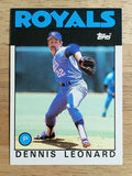 1986 Topps Traded #65T Dennis Leonard