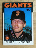 1986 Topps Traded #57T Mike LaCoss