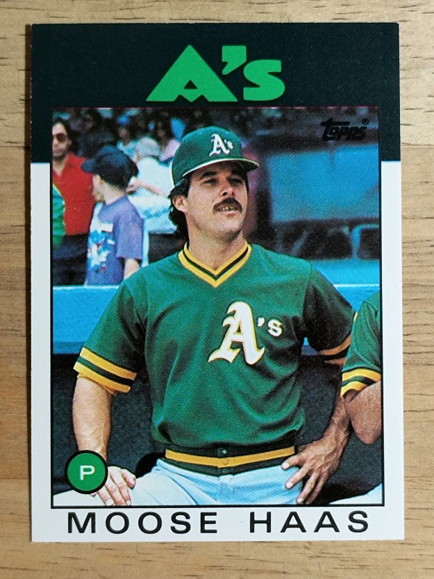 1986 Topps Traded #44T Moose Haas