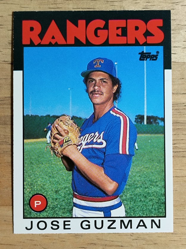 1986 Topps Traded #43T Jose Guzman XRC
