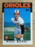 1986 Topps Traded #14T Rich Bordi