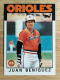 1986 Topps Traded #8T Juan Beniquez