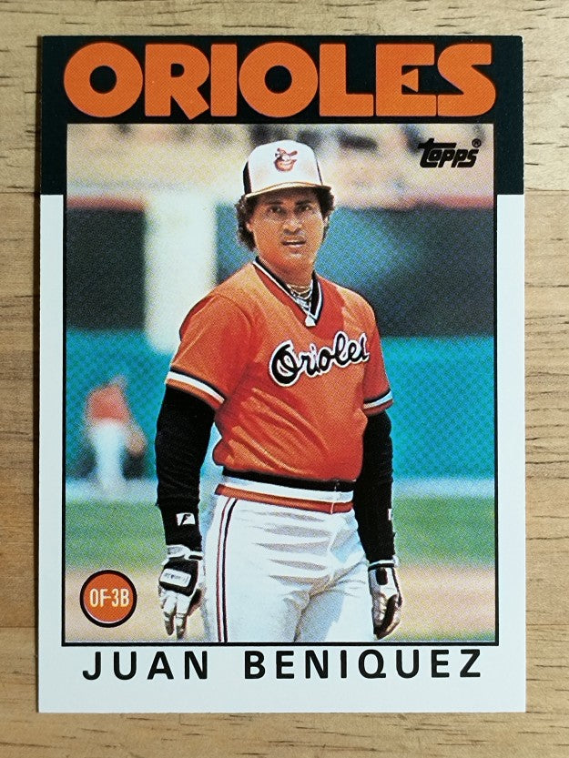 1986 Topps Traded #8T Juan Beniquez