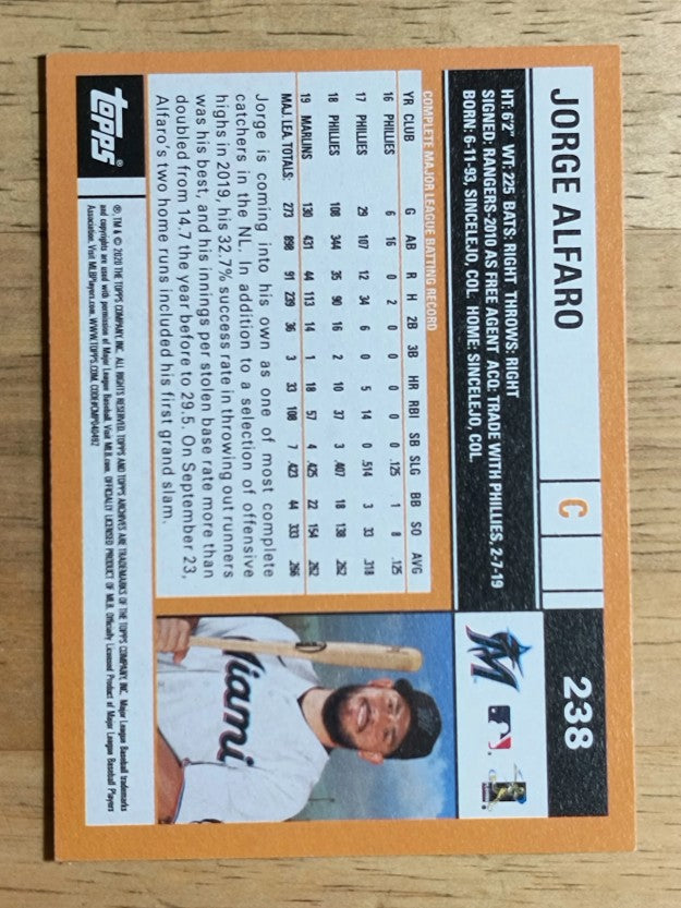 2020 Topps Archives #238 Jorge Alfaro