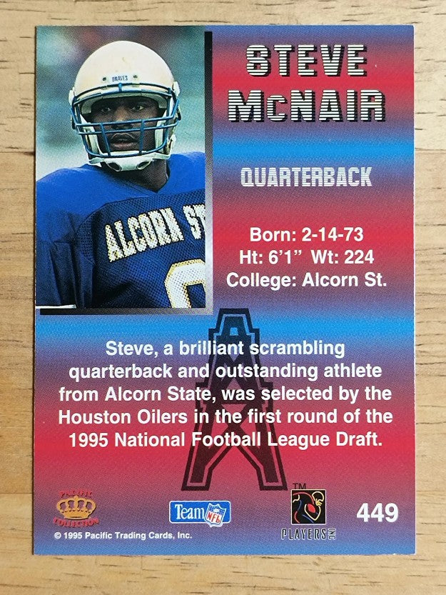 1995 Pacific #449 Steve McNair RC
