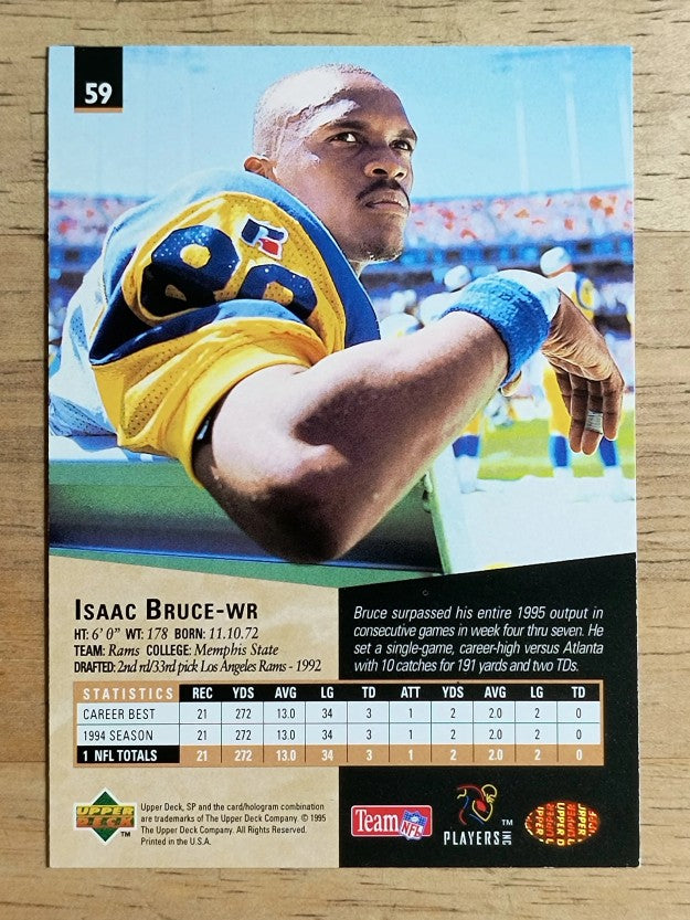 1995 SP #59 Isaac Bruce