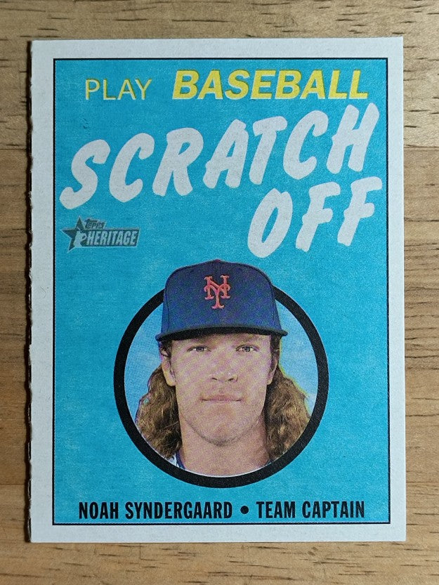 2019 Topps Heritage '70 Topps Scratch Offs #15 Noah Syndergaard