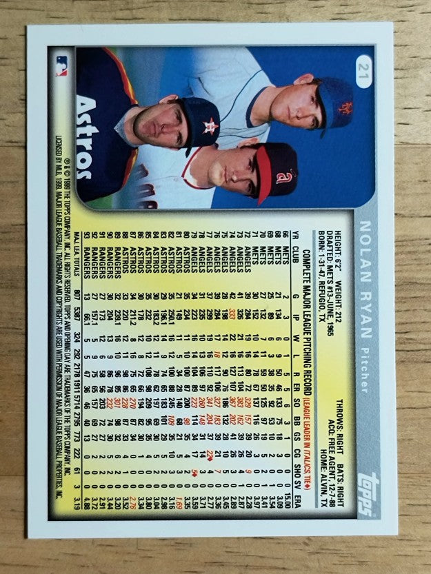 1999 Topps Opening Day #21 Nolan Ryan
