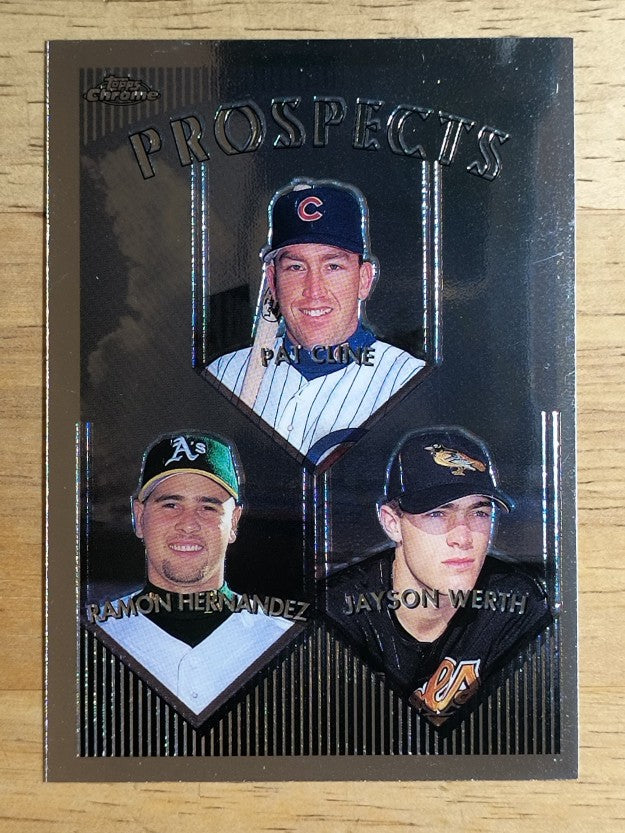 1999 Topps Chrome #209 Jayson Werth/Ramon Hernandez/Pat Cline