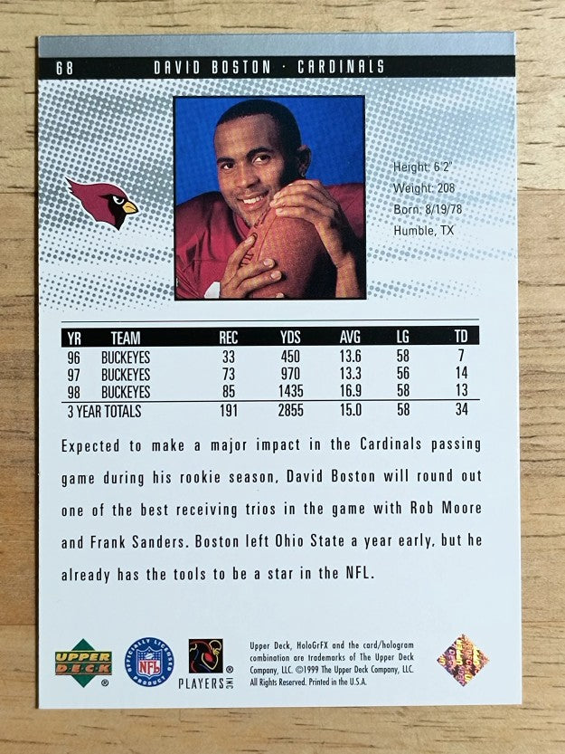 1999 Upper Deck HoloGrFX #68 David Boston RC