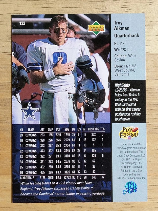 1997 Upper Deck #132 Troy Aikman