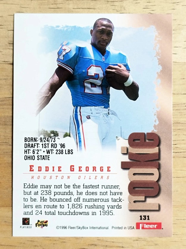 1996 Metal #131 Eddie George RC