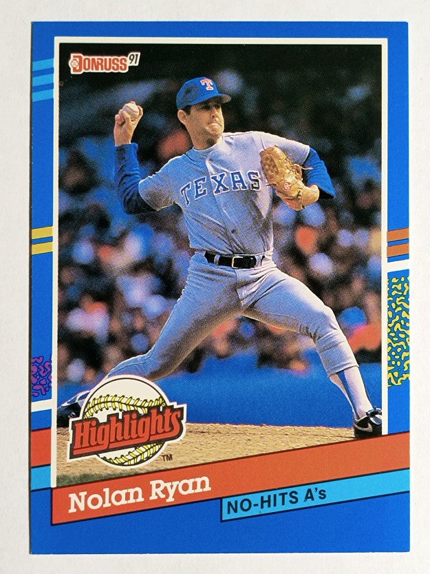 1991 Donruss Bonus Cards #BC3 Nolan Ryan NH