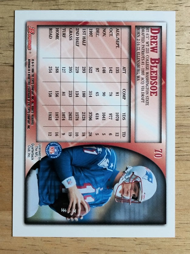 1998 Bowman #70 Drew Bledsoe