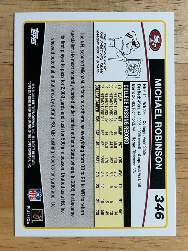 2006 Topps #346 Michael Robinson RC