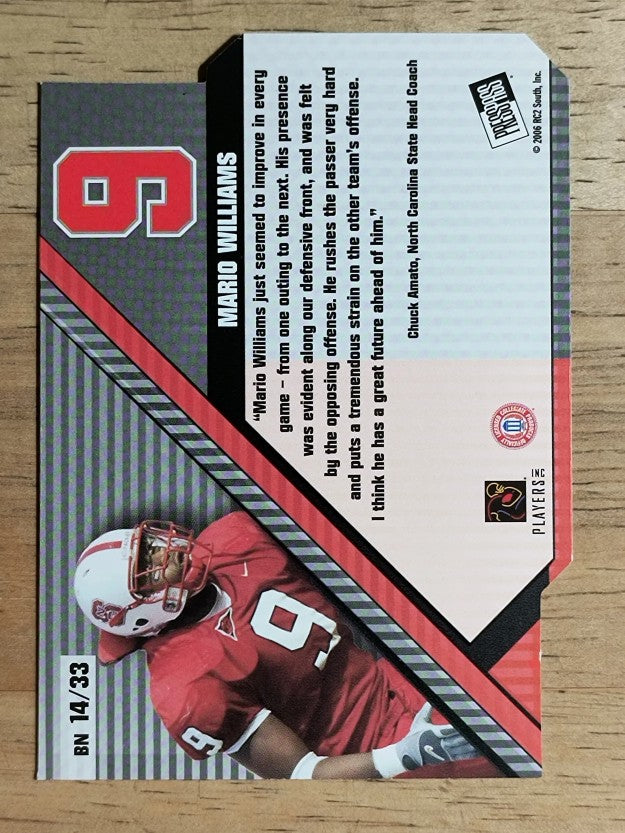 2006 Press Pass Big Numbers #BN14 Mario Williams
