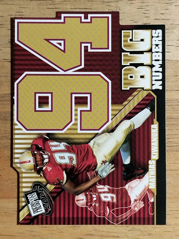 2006 Press Pass Big Numbers #BN2 Mathias Kiwanuka