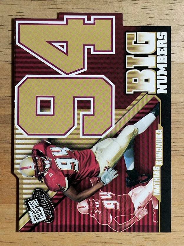 2006 Press Pass Big Numbers #BN2 Mathias Kiwanuka